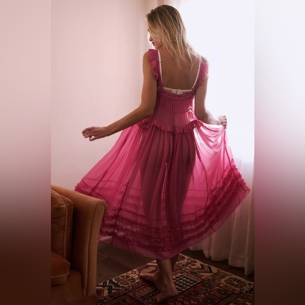 Free People Moon Phase Midi Slip Dress - Picture 3 of 6